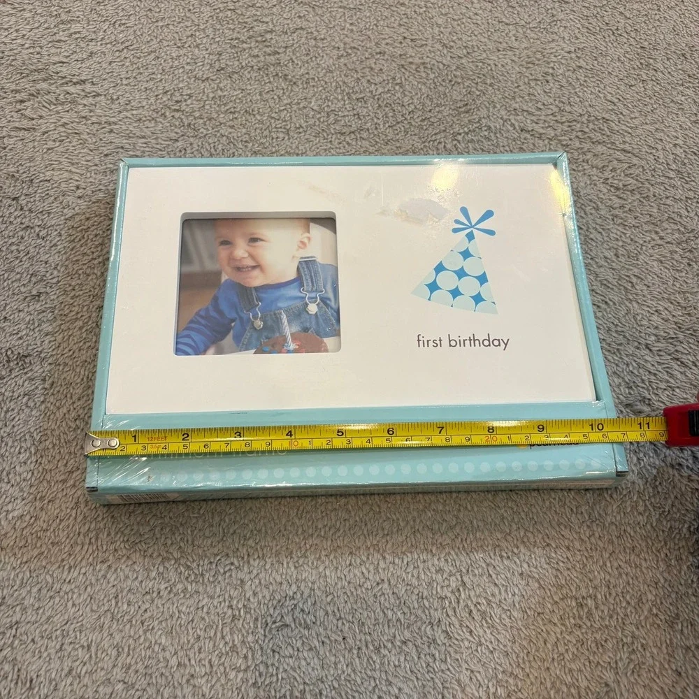 Things Remembered Noahs Ark Animal Pic Frame Silver Enamel Engravable Nursery